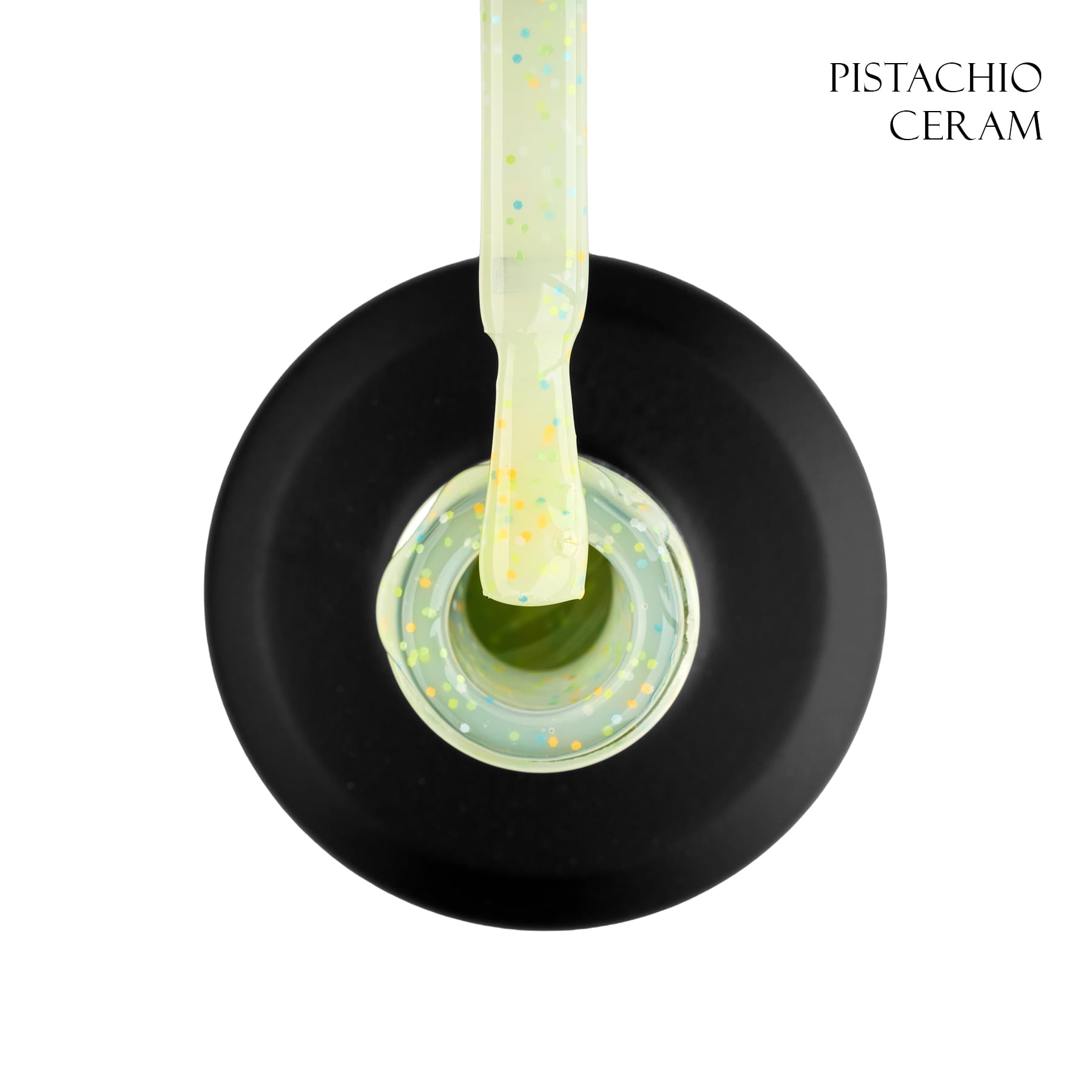 GLOSS Yogurt Base Pistachio Cream, 15 ml (pistachio with colorful confetti)